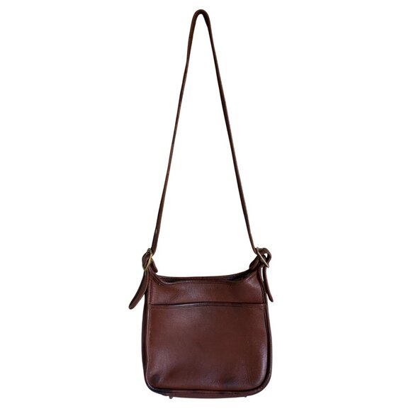 COACH Vintage Legacy Zip Camel 9966 Crossbody Zip Cognac Brown Bag - Picture 3 of 16
